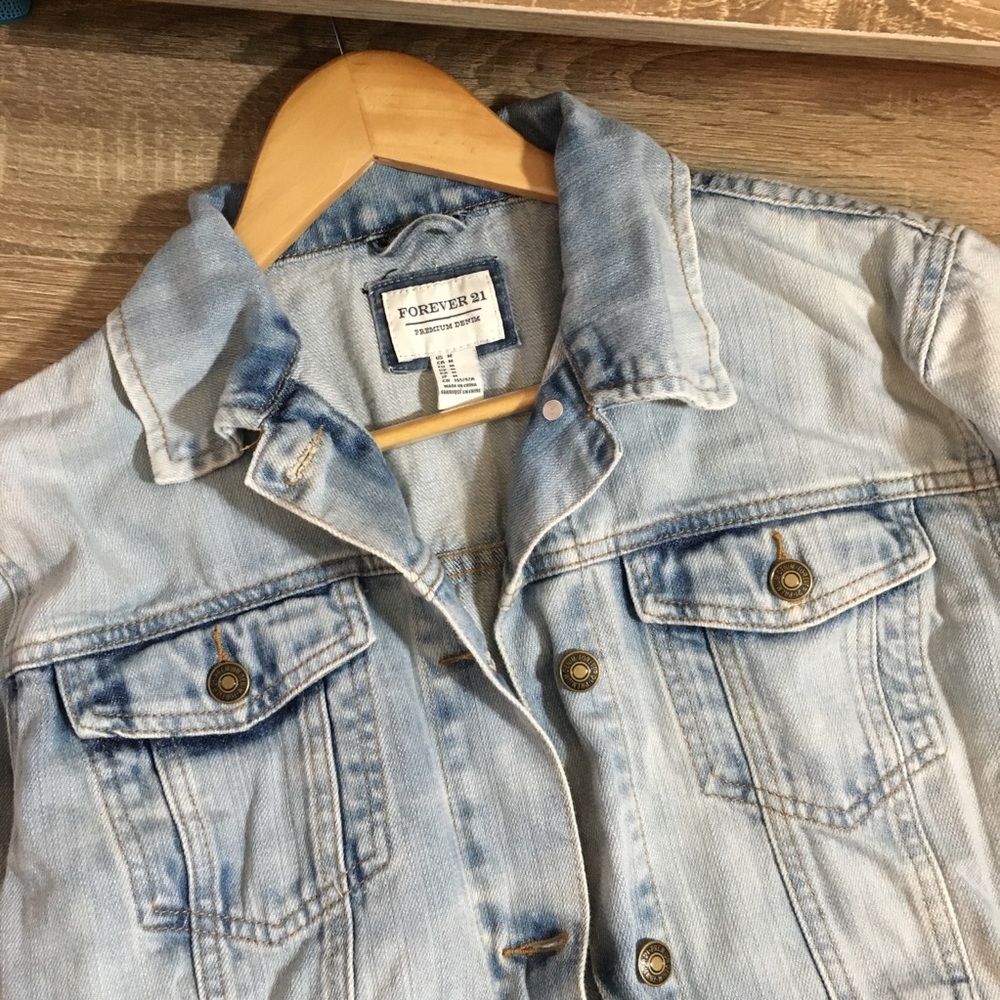 LAST CHANCE Oversized Light Denim Jean Jacket